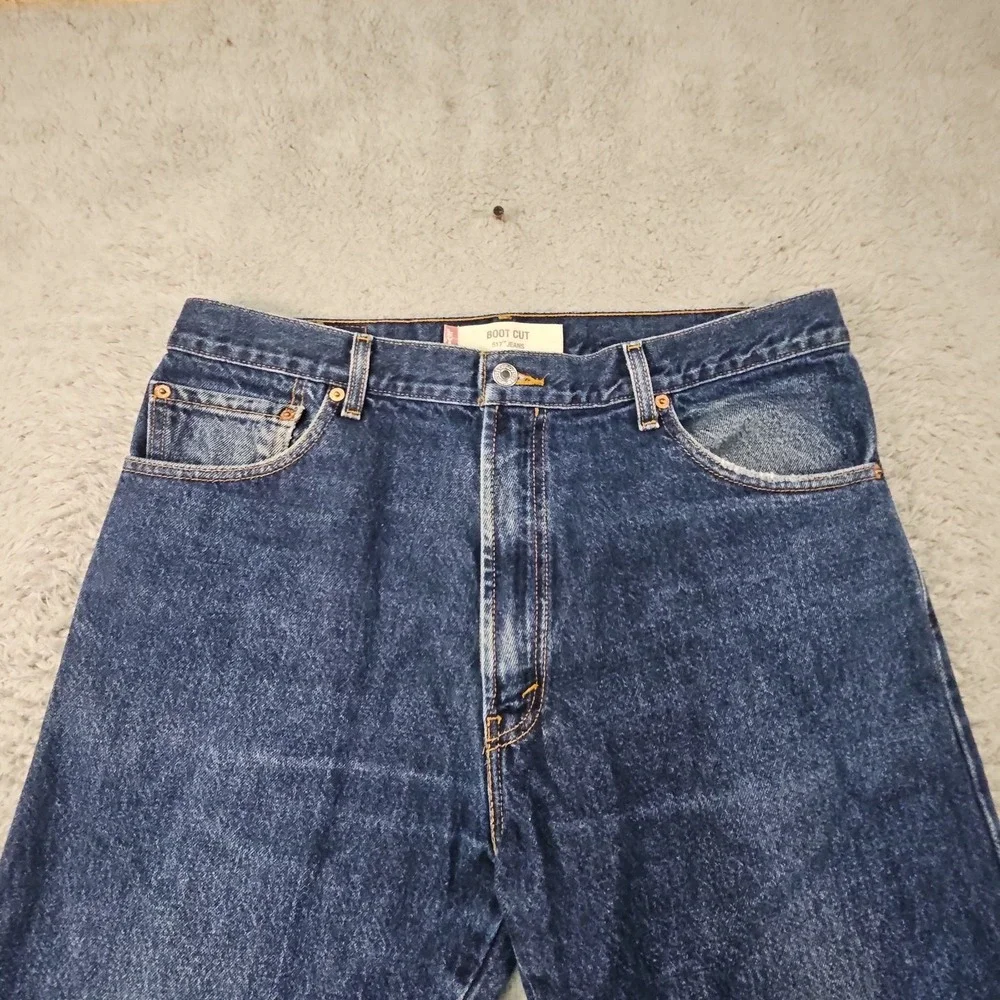 VTG Levis 517 Jeans Mens 36x30 Blue Denim Western Bootcut Ranch Rodeo Y2K Mexico